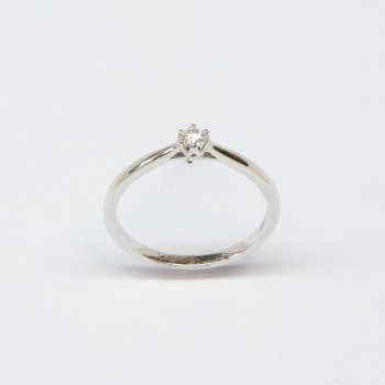 9ct White Gold Diamond Ring